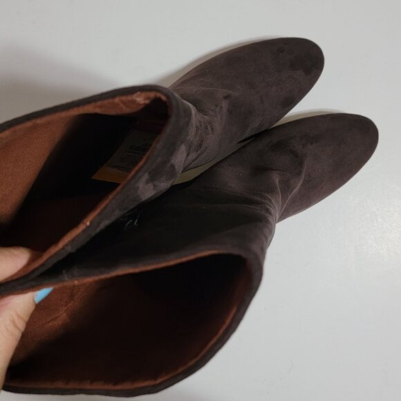 NEW Charles David Billow Boots Womens 9 Chocolate Brown Mid Calf Contemporary - Picture 4 of 9